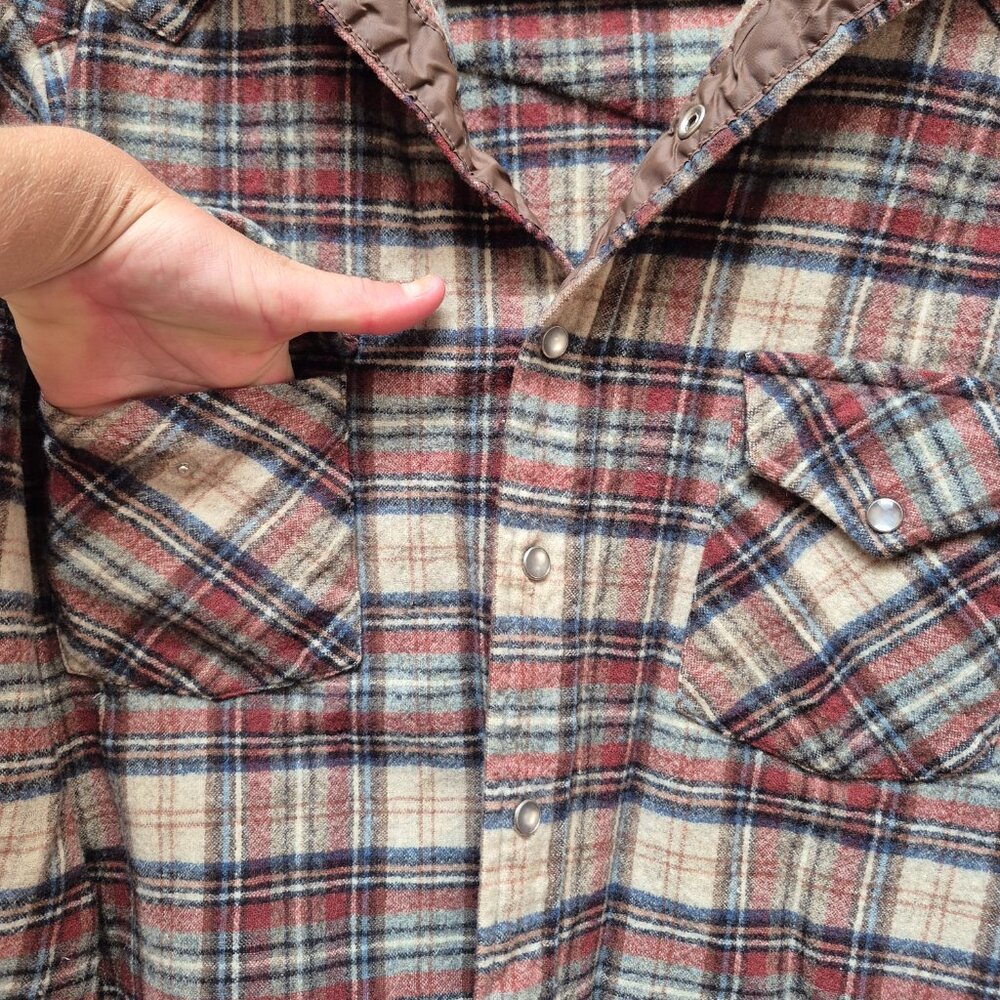 Tan Plaid Pendleton Jacket - Small - image 4
